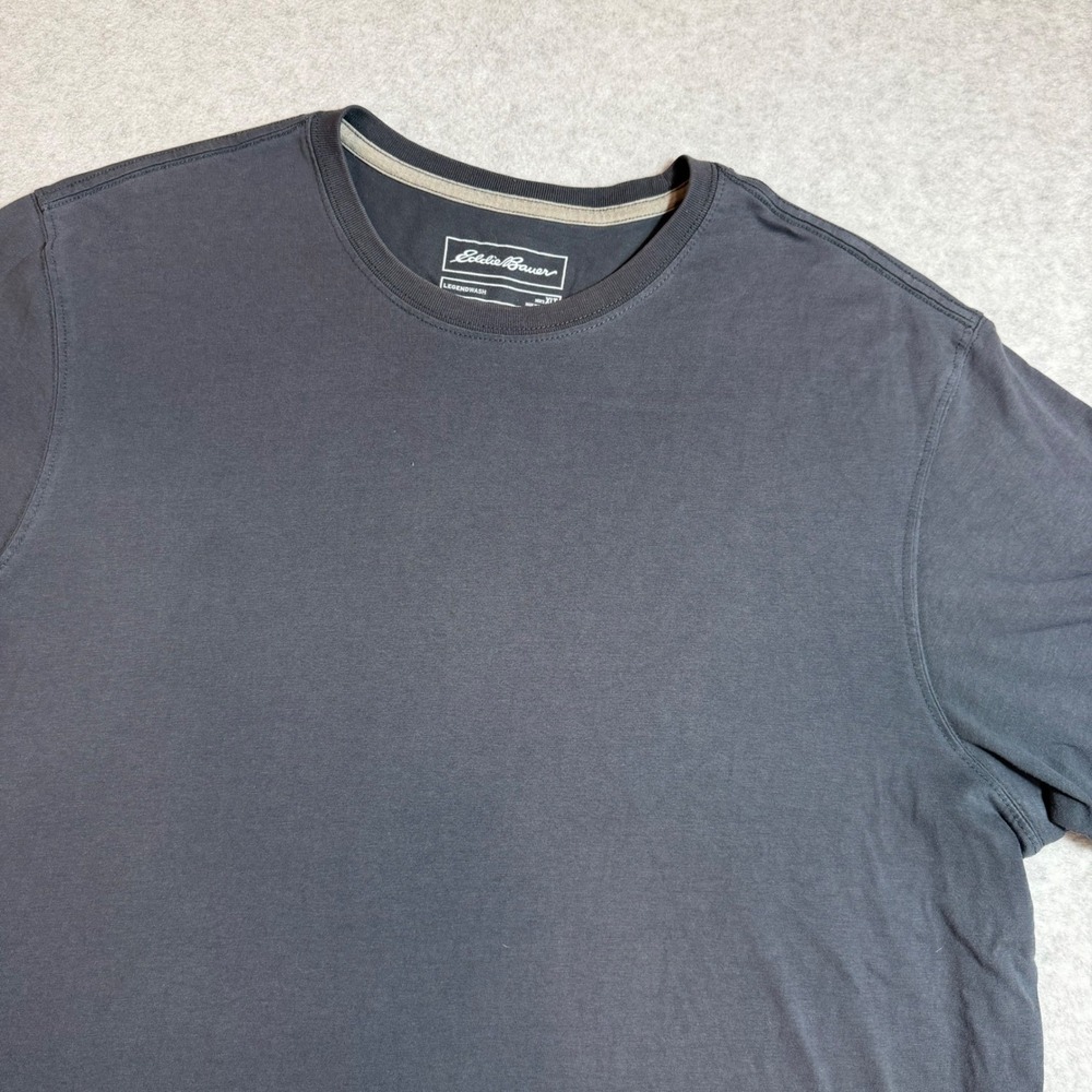 Eddie Bauer Legendwash T-Shirt Mens XLT Gray Short Sleeve Crew Neck